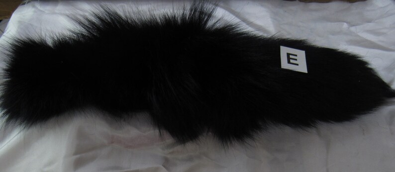 Assorted Dyed Black Fox Keychains