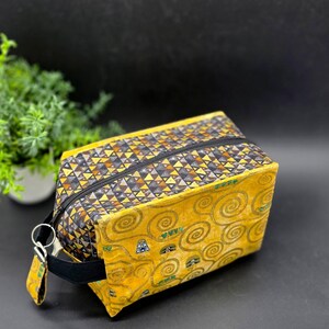 Fenja Bag Golden Twist – Projecttas, breitas en knutseltas – Handgenaaid voor creatieve geesten