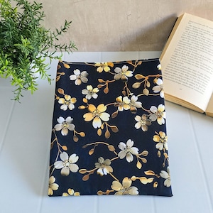 Book cover Golden Blossom | Book bag | Booksleeve | Book cover | Book bag | Cover for journal planner