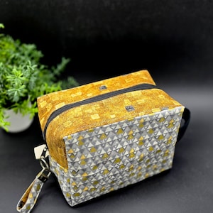Fenja Bag Triangold – Projecttas, breitas & handwerktas – Handgenaaid voor creatieve geesten