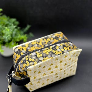 Fenja Bag Golden Eclipse – Projecttas, breitas en knutseltas – Handgemaakt voor creatieve geesten