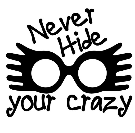 Download Harry Potter Luna Lovegood Crazy Decal | Etsy