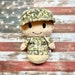 NEW! Camo itty bitty Army, Air Force, Marines, Navy, National Guard, personalized doll, Military, Boot Camp, Deployment, personalized gifts 