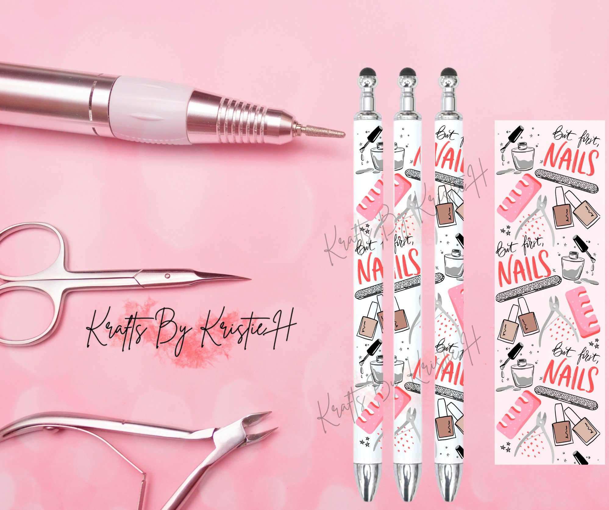 Nageltechniker Schlüsselanhänger – Edelstahl, Graviert, Geschenk Für Maniküre & Nail Techs