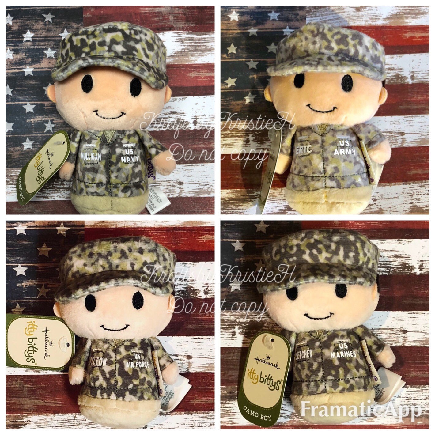 NEW Military Doll Itty Bitty Camo Army Air Force Marines - Etsy