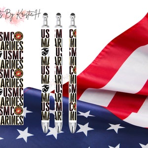 Military Pen, Marines, US Marines, Armed Forces, Refillable, Gel Pen, Retractable, Patriotic Pen