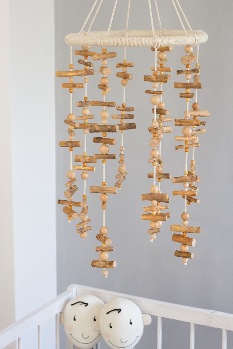 Wooden baby mobile mobile art baby mobile kit wood crib Etsy