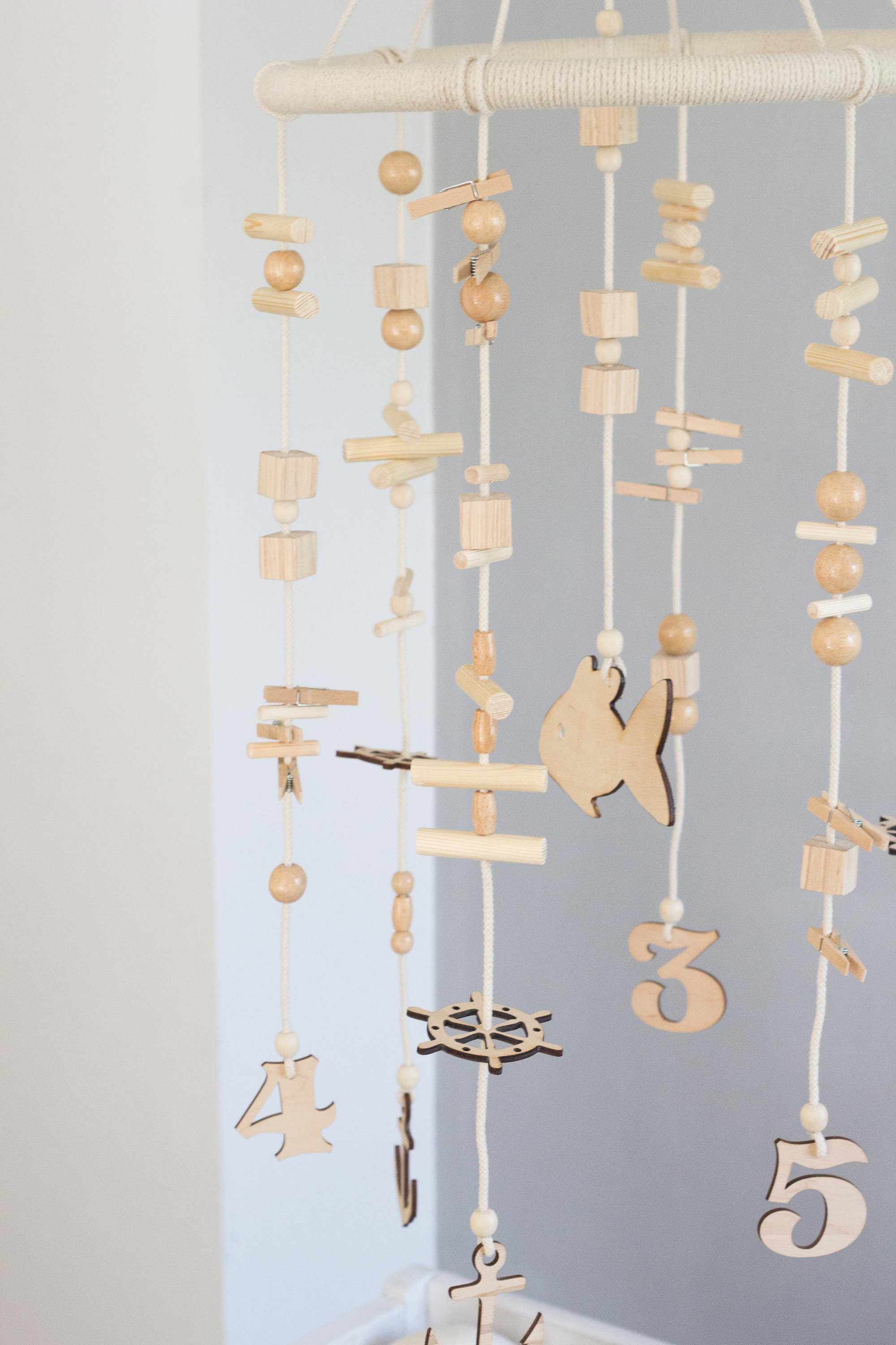 Wood Baby Mobile Nursery Decor Baby Shower Gift сrib Etsy UK