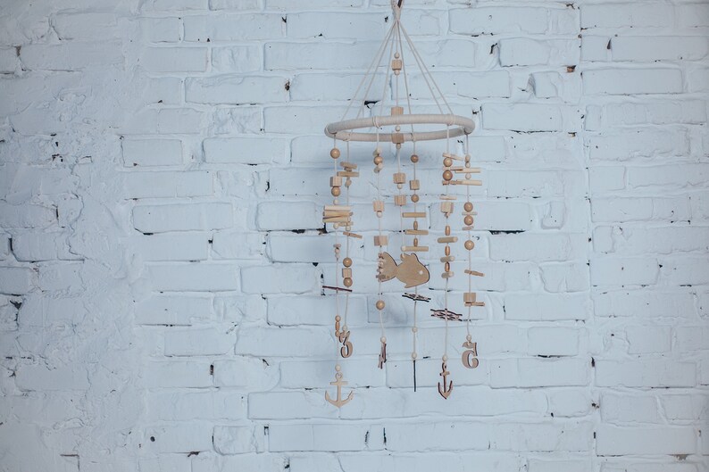 Crib Mobile Eco Friendly Baby Mobile Nursery Mobile Wood Etsy