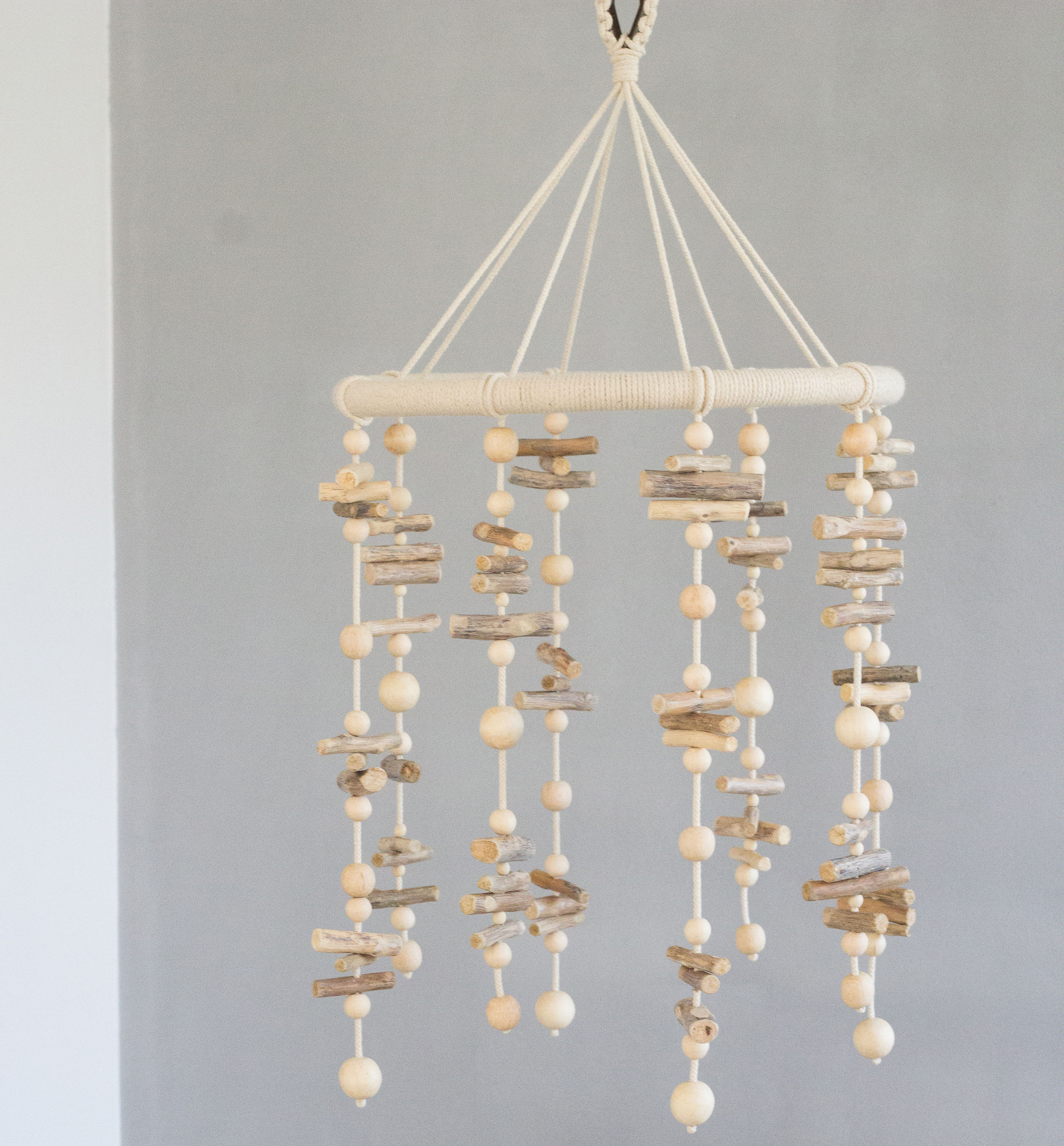 Wooden Baby Mobile Baby Boy Mobile Wood Crib Mobile Natural Etsy