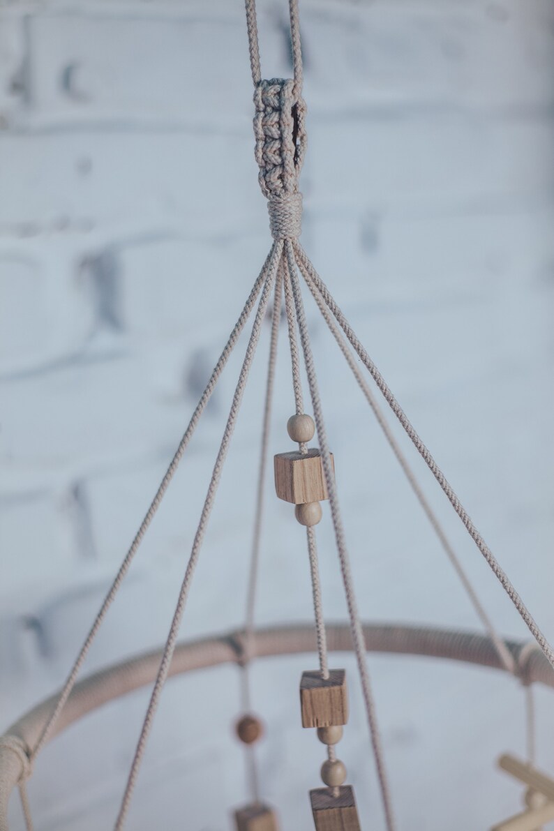 Crib Mobile Eco Friendly Baby Mobile Nursery Mobile Wood Etsy