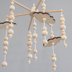 Wooden Baby Mobile, Wood Crib Mobile, Baby Mobile Girl, Baby Mobile Kit ...