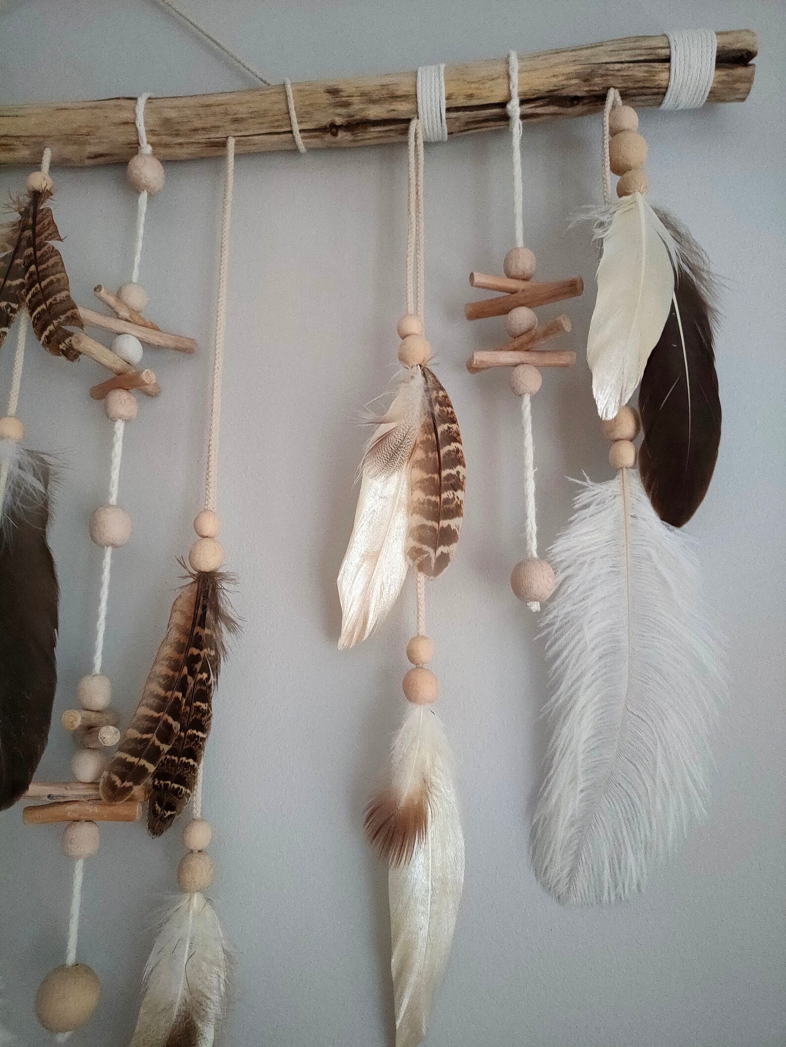 Feather Wall Hanging Baby Nursery Decor Baby Boy Gift Etsy