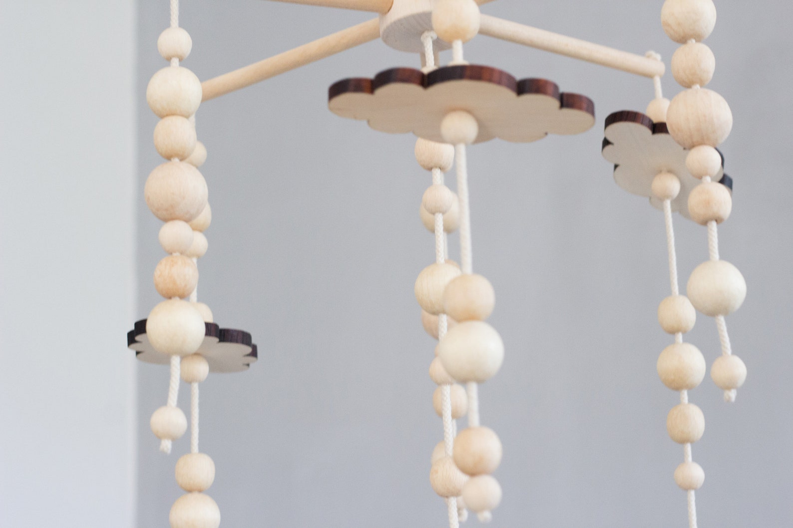 Wooden baby mobile wood crib mobile baby mobile girl baby Etsy