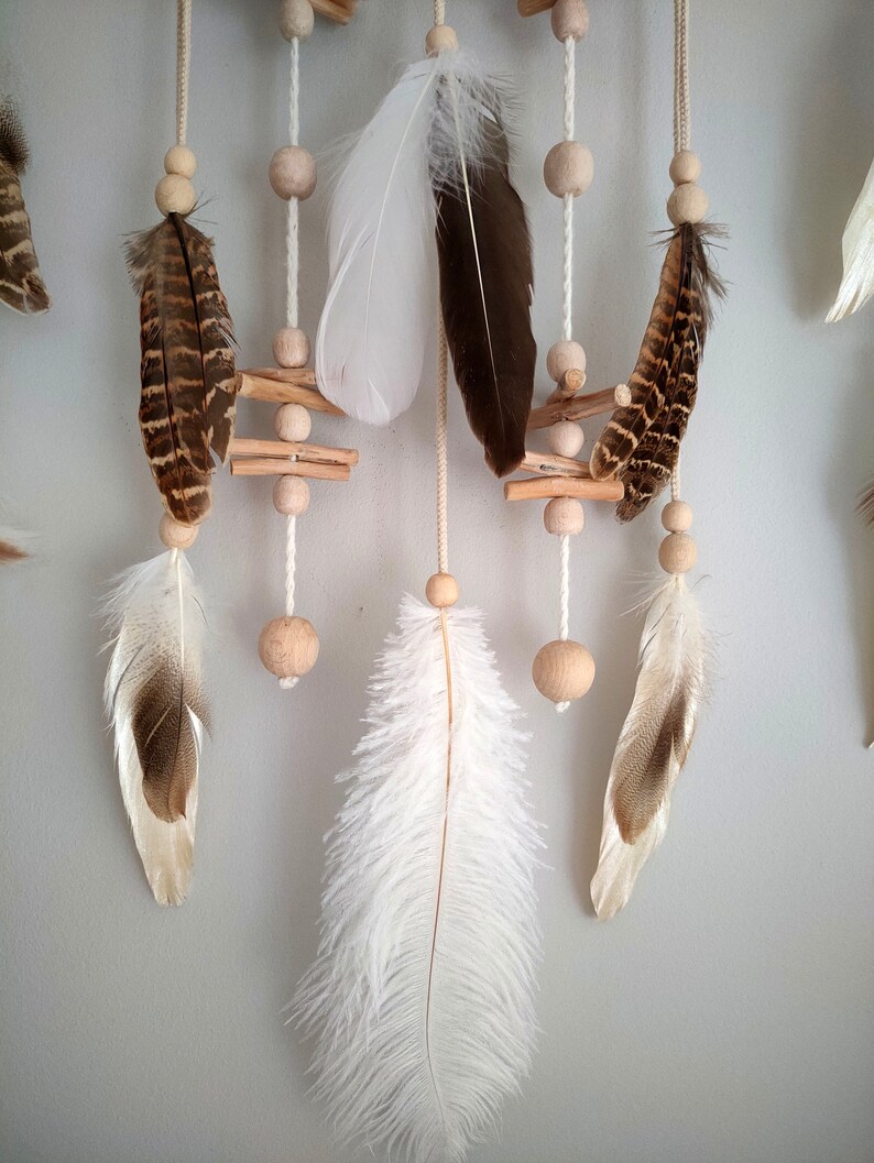 Feather Wall Hanging Baby Nursery Decor Baby Boy Gift Etsy