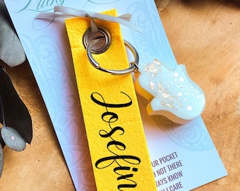 LUCKY CHARM | Keychain | HAMSA HAND | Lucky Charm Keychain | Hamsa Hand Keychain | Evil Eye | Gift Idea