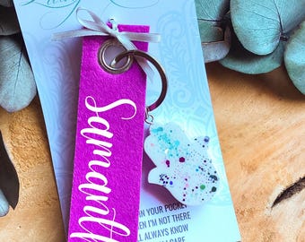 LUCKY CHARM | Keychain | HAMSA HAND | Lucky Charm Keychain | Hamsa Hand Keychain | Evil Eye | Gift Idea