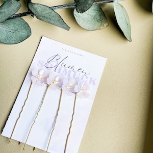 Hairpins/ Flower hairpins/ Bridal jewelry/ Hair accessories/ Wedding accessories/ Wedding hair accessories/ Bridesmaid hair accessories/ White and pink
