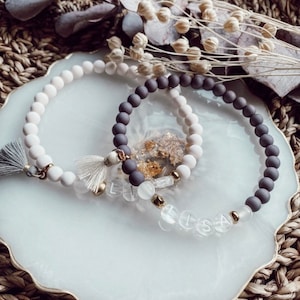 Pearl bracelet with name, initial bracelet, personalized bracelet (6 mm)