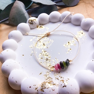ANTI-STRESS BRACELET | Talisman | Lucky Bracelet | Tourmaline | Colorful Tourmaline | Gemstone Bracelet | Macramé Bracelet |