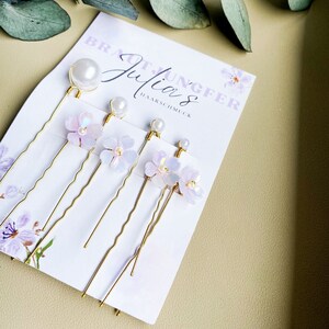 Haarnadeln/ Perlen Haarnadeln/Brautschmuck/ Haarschmuck/ Hochzeit Accessoires/Hochzeit Haarschmuck/Brautjungfer Haarschmuck/ Flieder AB