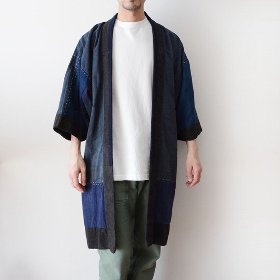 noragi jacket crazy patterns japanese vintage kimo