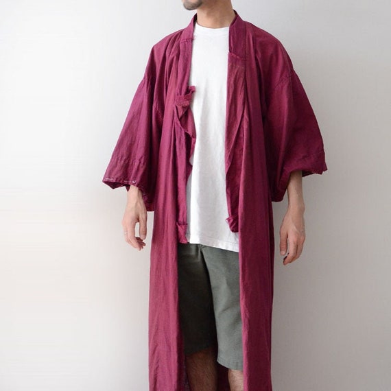 kimono vintage japanese cotton coat 30s 40s antiqu