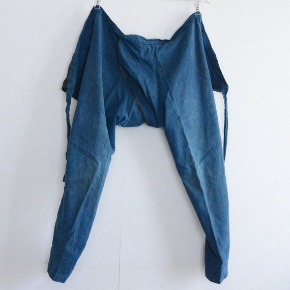 Momohiki Noragi Indigo Pants Workwear Cotton Japan