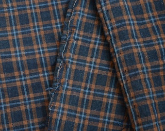 japanischer Stoff Vintage Baumwolle Karomuster Futonbezug Vintage Textil kostenloser Versand