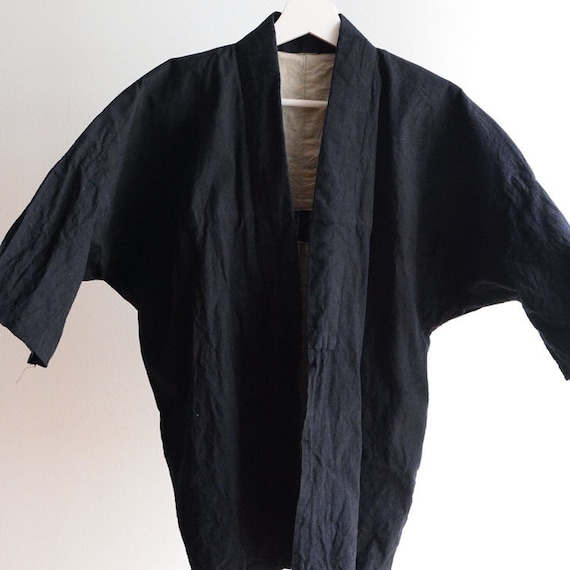 Noragi Jacket Men Japanese Vintage Kimono Cotton P