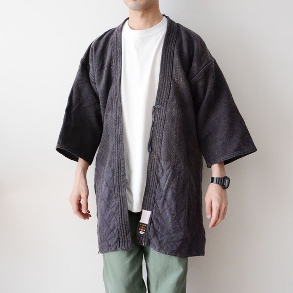 kendo jacket sashiko fabric cotton japan vintage