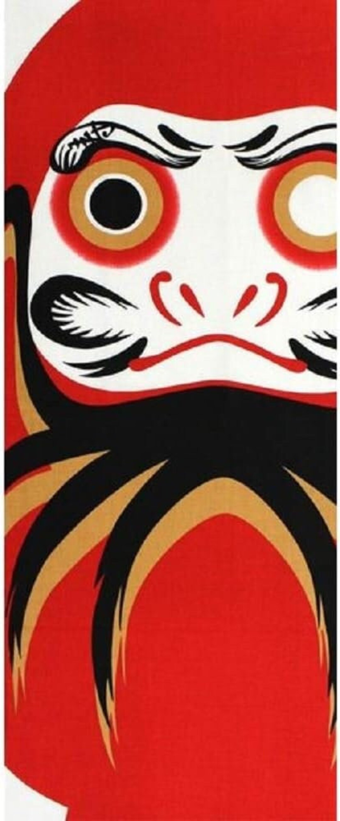 Daruma Tenugui Towel Japanese Fabric Cotton Made in Japan Good Etsy
