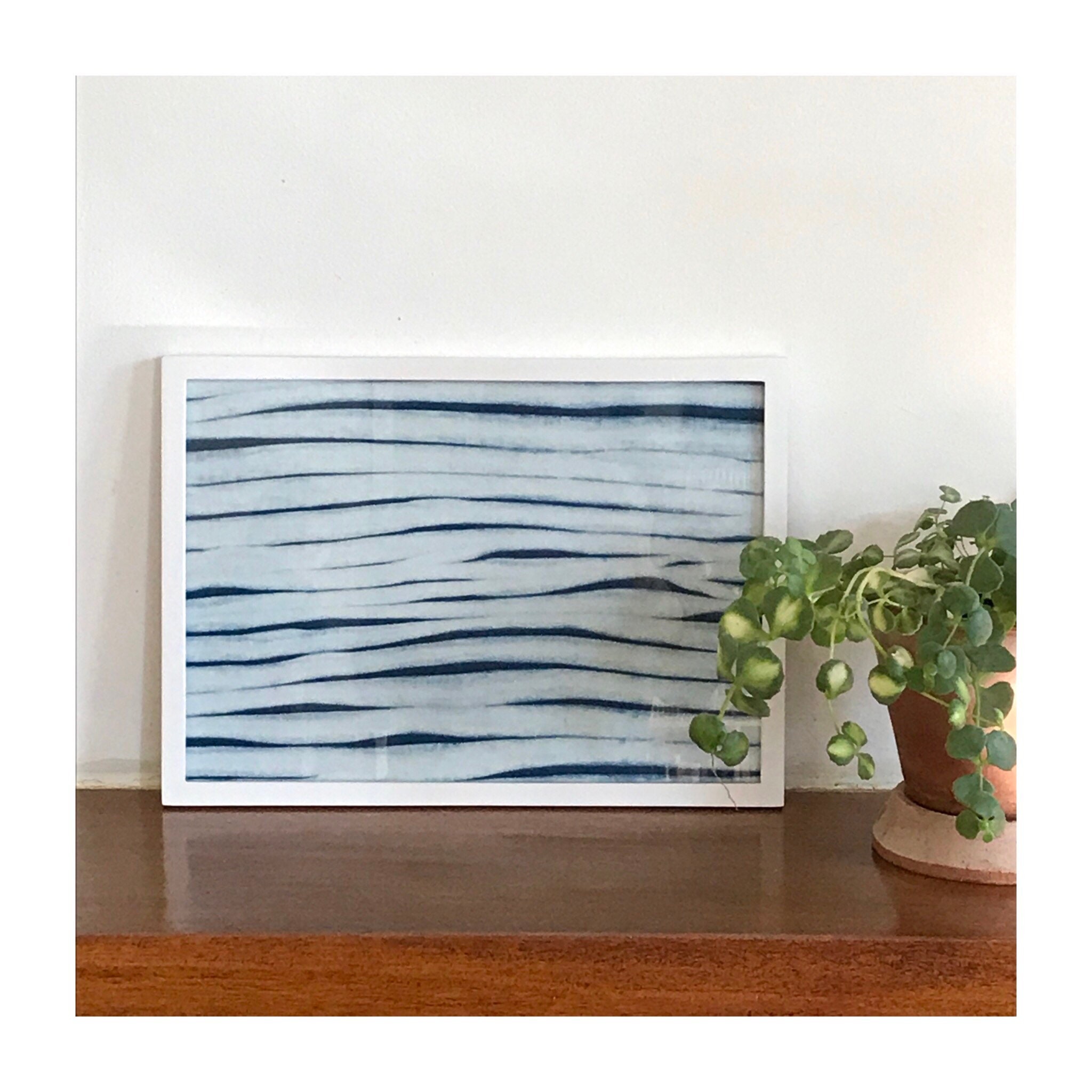 Cadre Indigo ~ Shibori sur Coton