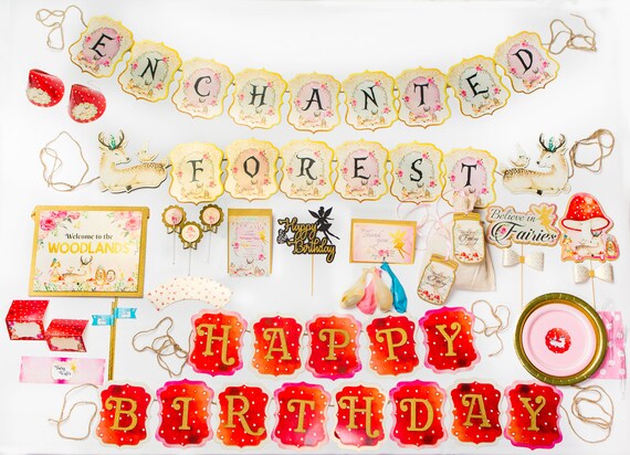 The Enchanted Forest Grand Box Woodland Fairy Party In A Etsy