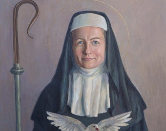 Saint Scholastica Print