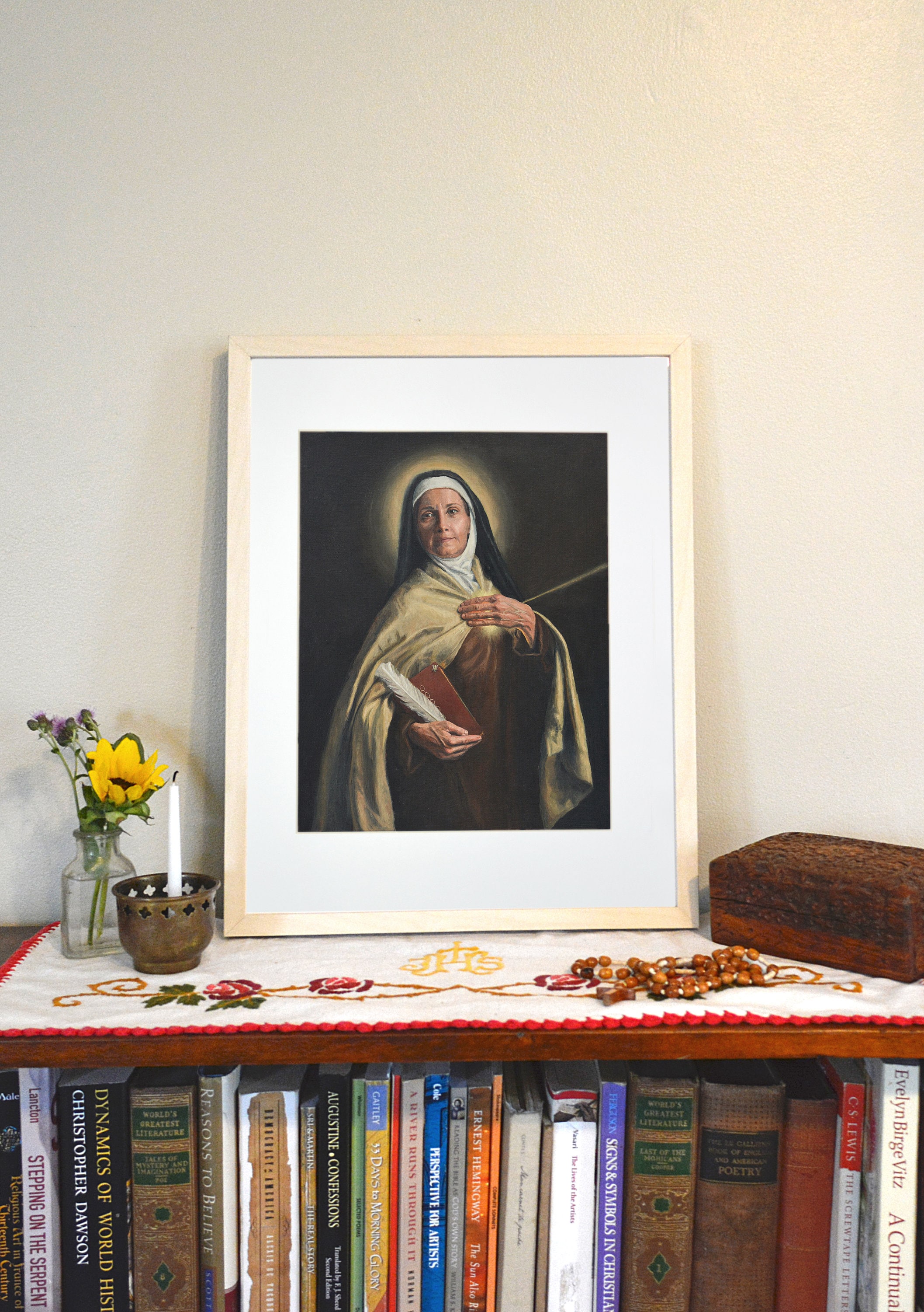 St. Teresa of Avila Art Print, Catholic Carmelite Saint - Etsy