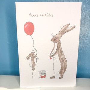 Rabbit birthday card