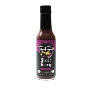 Ghost Berry Hot Sauce by Fresco Sauce - Ghost Pepper- Black Berry- Cranberry Juice - All Natural- Vegan - Gluten Free