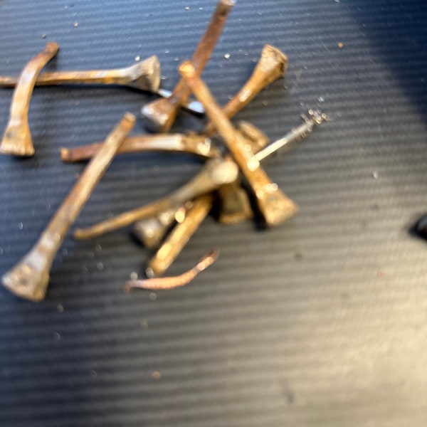 Genuine used horse shoe nails