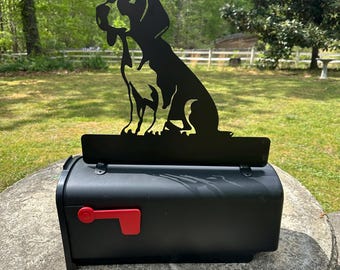 Beagle mailbox topper/address sign