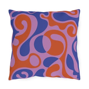 Vibrant Outdoor Pillows, Colorful Patio Decor, Modern Boho Throw Cushions, Stylish Outdoor Furniture Accent, Summer Home Decoration