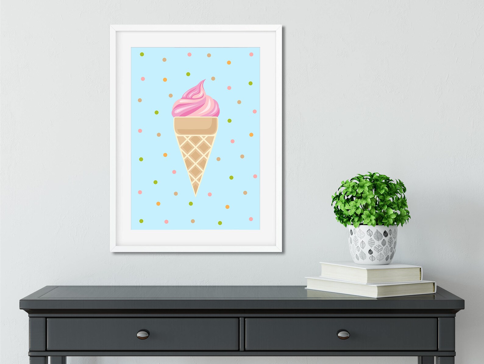Vintage Ice Cream Printable Art Commercial Use Personal - Etsy