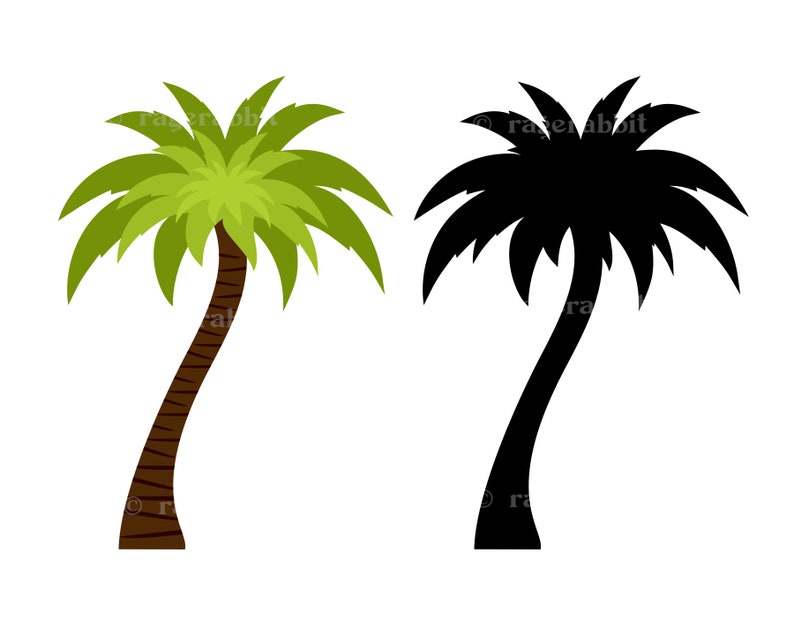 Download Commercial Use Isand Hawaii Summer Digital Silhouette Luau Clip Art Svg Vector Illustration Exotic Tropical Palm Tree Svg Clip Art Art Collectibles
