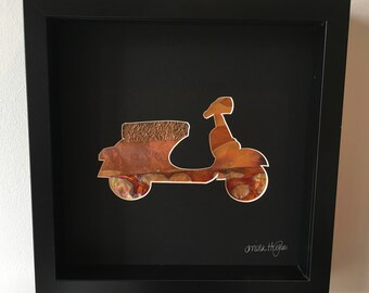 Copper Scooters - 3D Art - by House of Milly