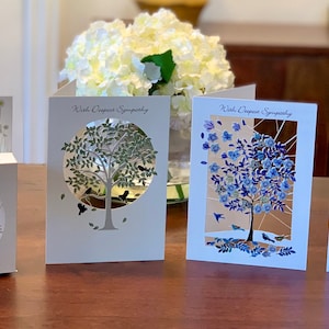 Pack de cartes de sympathie, avec des cartes de sympathie sincères découpées au laser
