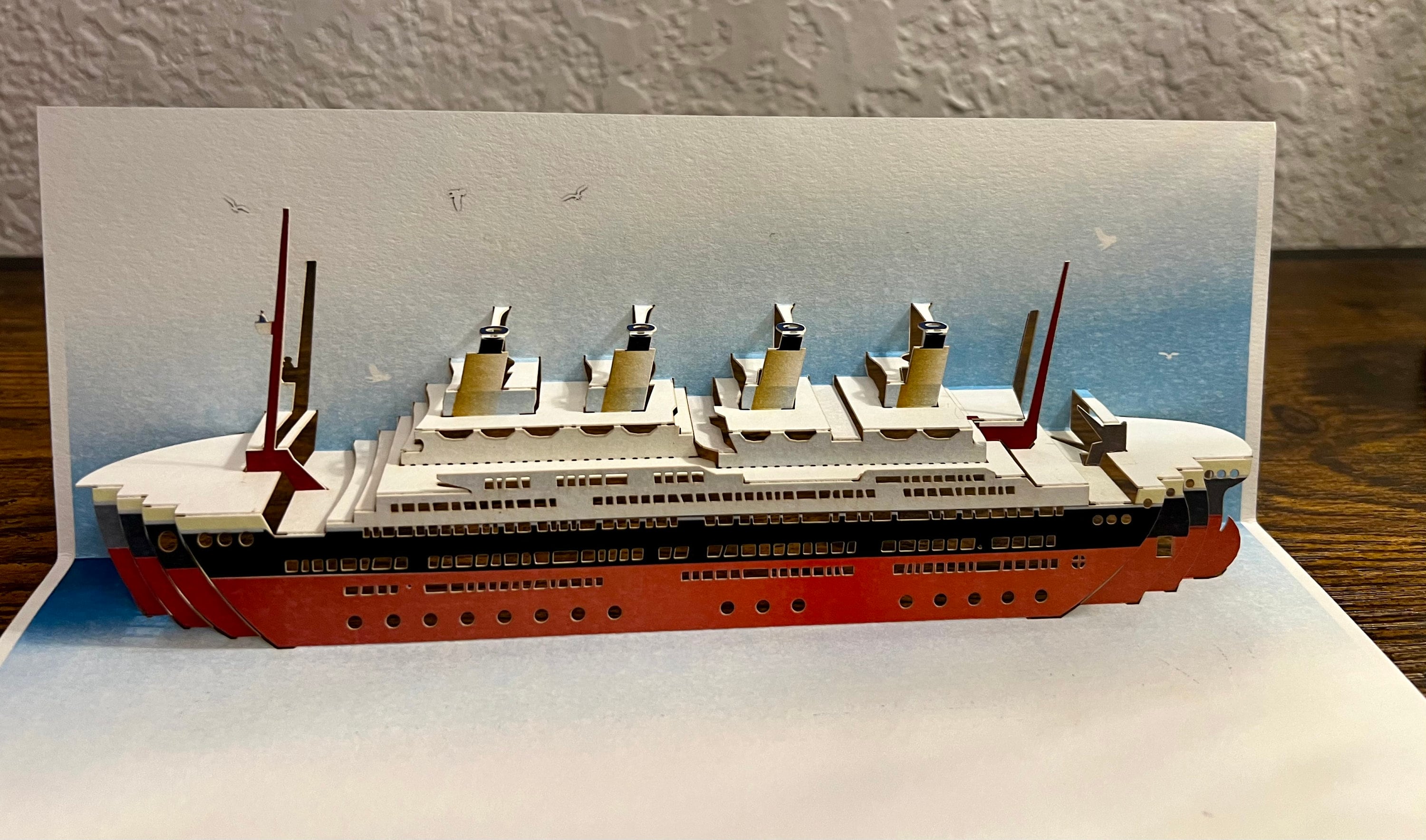 Titanic Pop up Card Laser Cut Greeting Card - Etsy