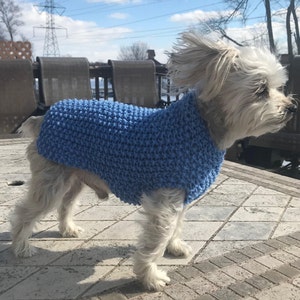 Maglione per cani- Vestibilità personalizzata - Maglia fatta a mano- Waverly