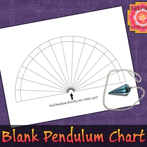 Printable Blank Pendulum Chart | Pendulum Divination Chart