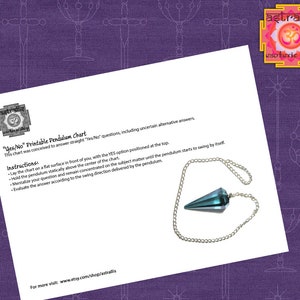 YES / NO Pendulum Chart | Pendulum Dowsing Chart | Pendulum Chart ...