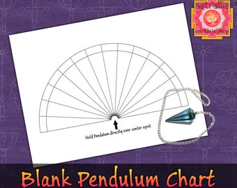 Blank Printable Pendulum Chart | Pendulum Divination Chart